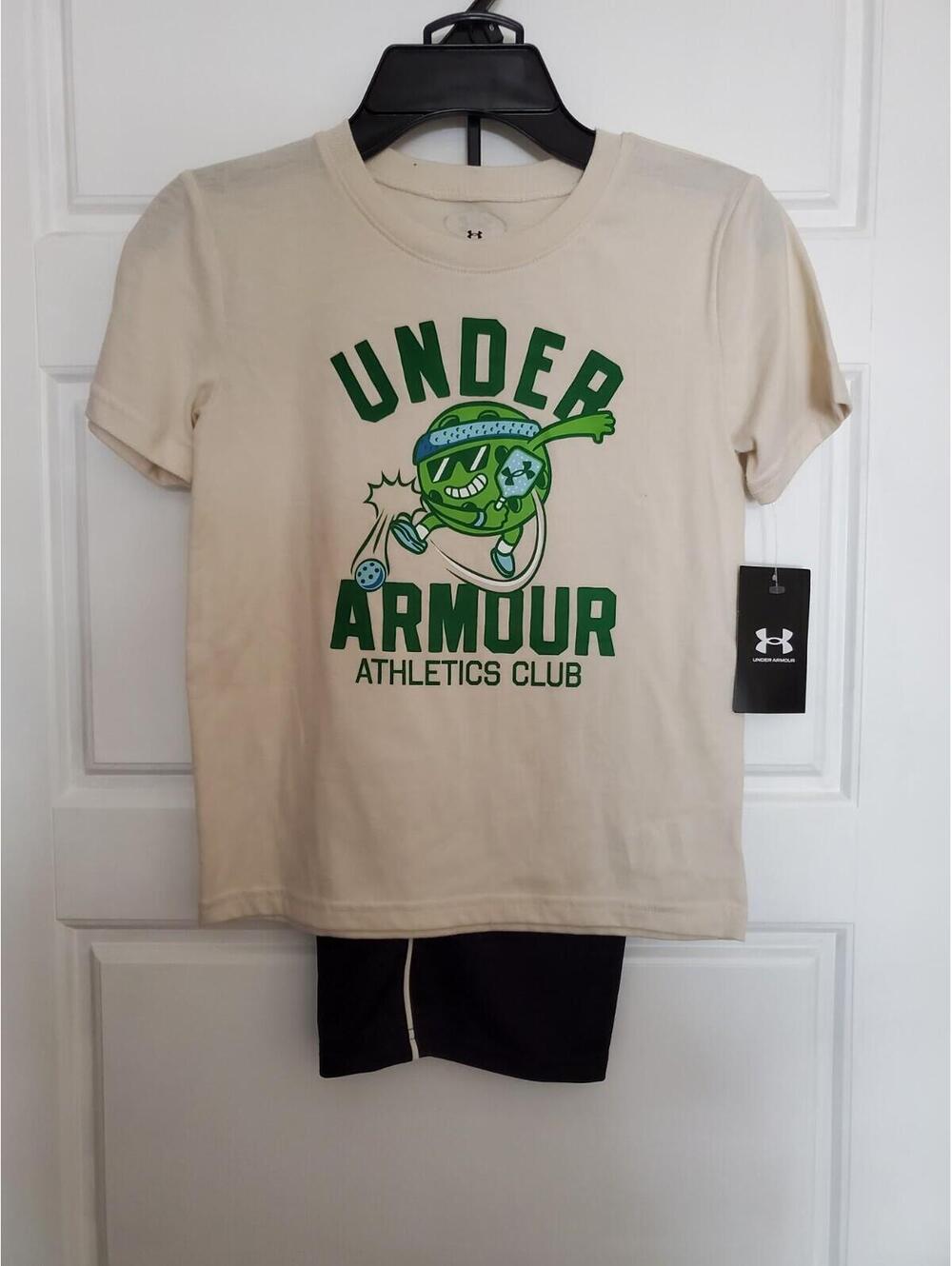 Boys Under Armour Tee/shorts Sz 6